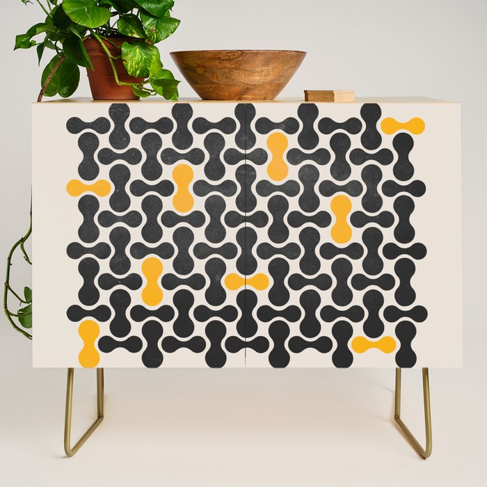 Abstract Mid-Century Pattern Credenza Gallery Image 1