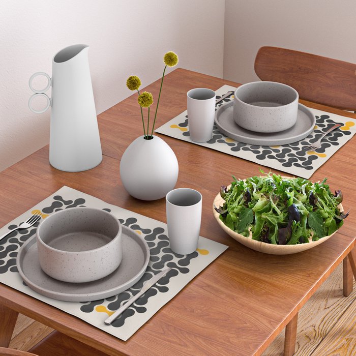 Abstract Mid-Century Pattern Placemat Gallery Image 2