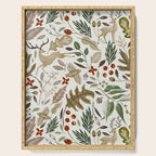 Christmas in the wild nature Serving Tray Gallery Image 1