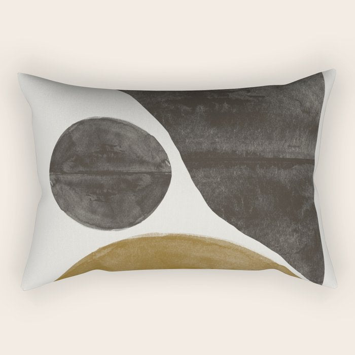 Shape Study Art Rectangular Pillow Gallery Image 1
