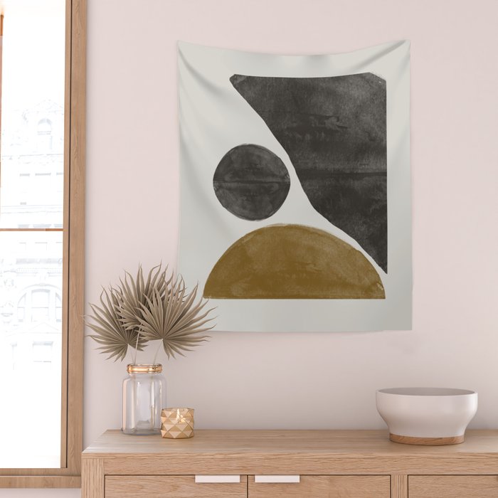 Shape Study Art Wall Tapestry Gallery Image 2