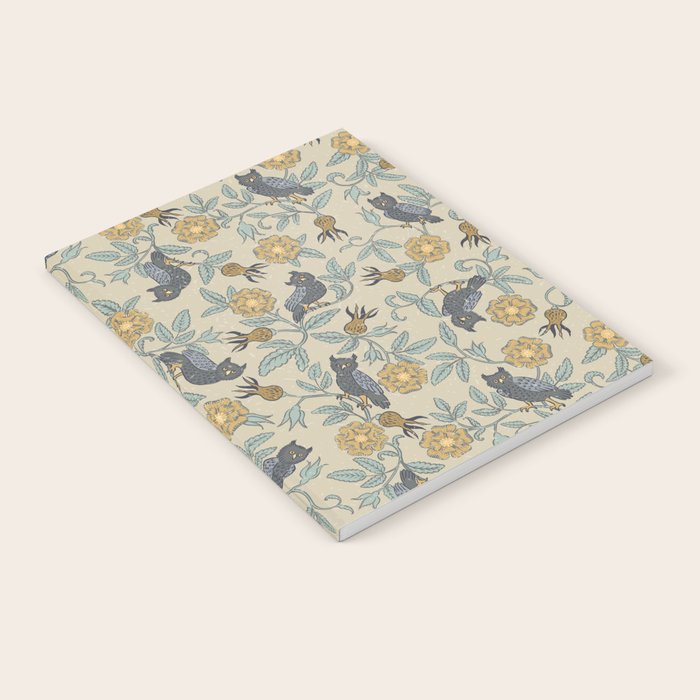 Tudor Owls in Grey Notebook Gallery Image 2