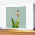Retro Mojito Cocktail Wall Mural Gallery Image 2