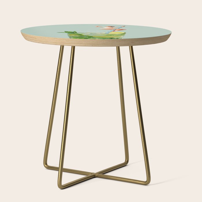 Retro Mojito Cocktail Side Table Gallery Image 1