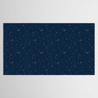 Magical Night / Galaxy in Blue and Golden Yellow Shades Tablecloth Gallery Image 2