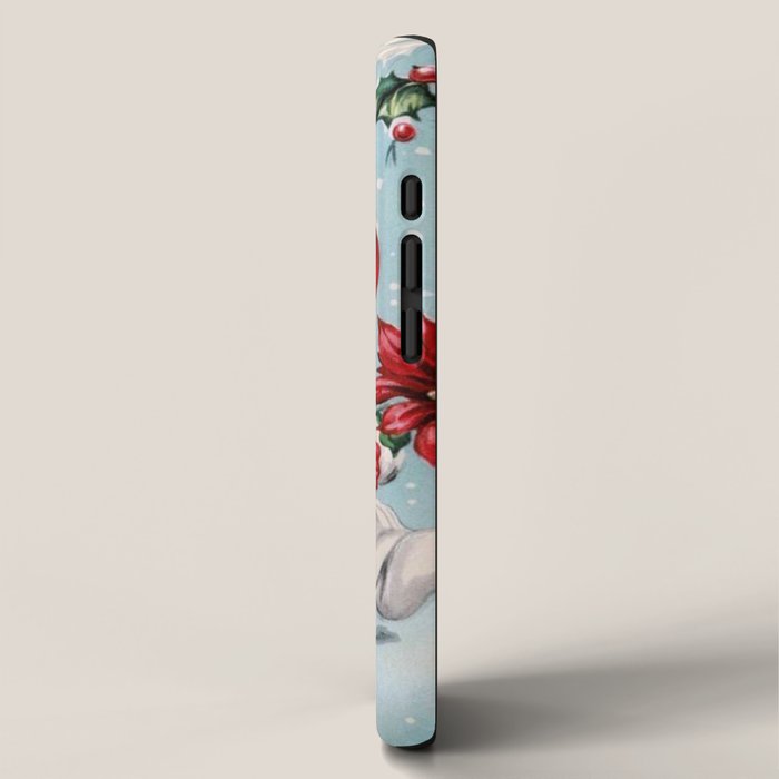 Vintage Christmas Snowman, Retro Christmas iPhone Case Gallery Image 2