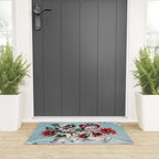 Vintage Christmas Snowman, Retro Christmas Welcome Mat Gallery Image 3