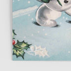 Vintage Christmas Snowman, Retro Christmas Poster Gallery Image 3