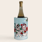 Vintage Christmas Snowman, Retro Christmas Wine Chiller Gallery Image 1