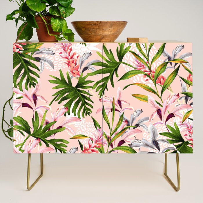 Tropical nature pattern Credenza Gallery Image 1