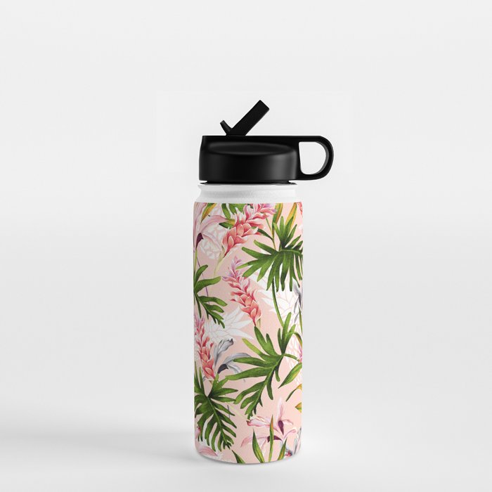 Tropical nature pattern Water Bottle Gallery Image 1
