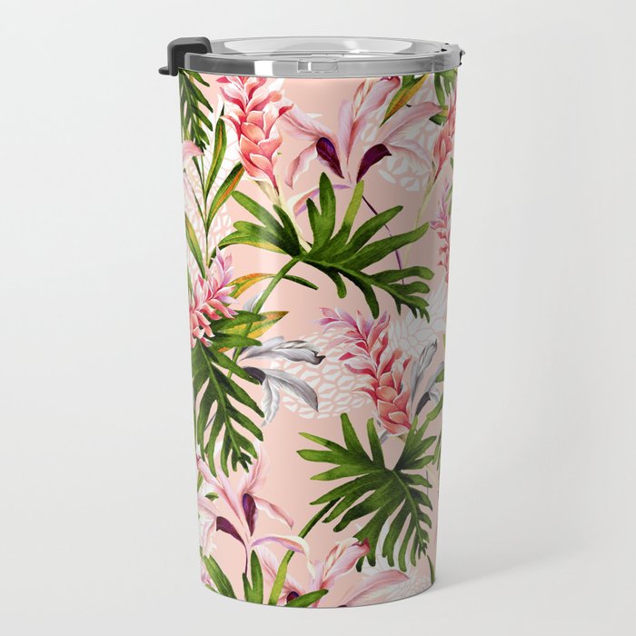 Tropical nature pattern Travel Mug Gallery Image 3