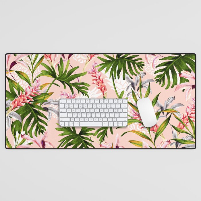 Tropical nature pattern Desk Mat Gallery Image 1