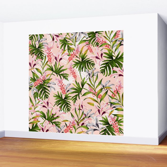 Tropical nature pattern Wall Mural Gallery Image 2