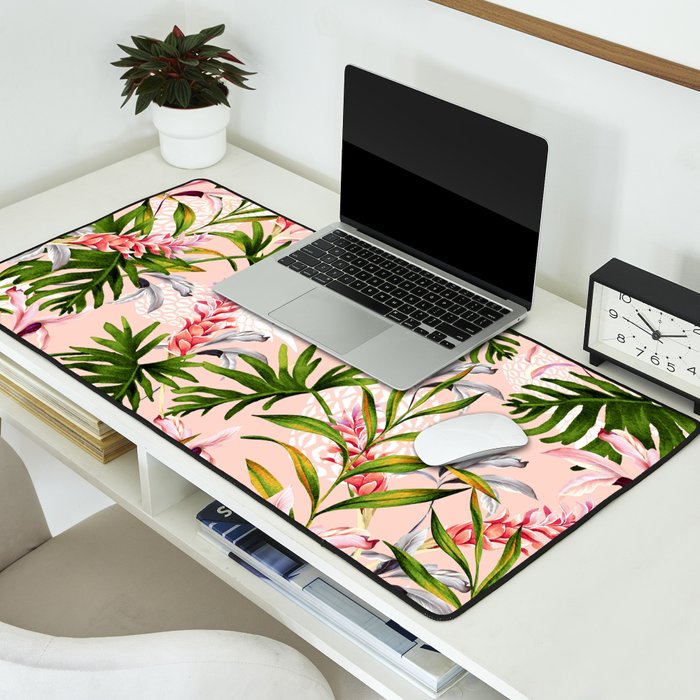 Tropical nature pattern Desk Mat Gallery Image 2