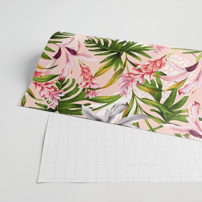 Tropical nature pattern Wrapping Paper Gallery Image 2
