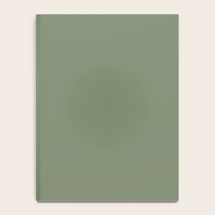 Khaki Green Solid Color Notebook Gallery Image 4