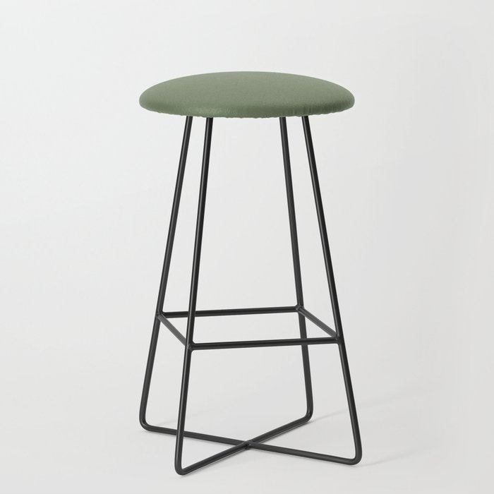 Khaki Green Solid Color Stool Gallery Image 1