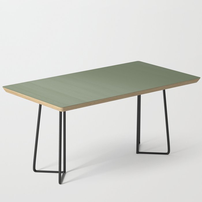 Khaki Green Solid Color Coffee Table Gallery Image 1