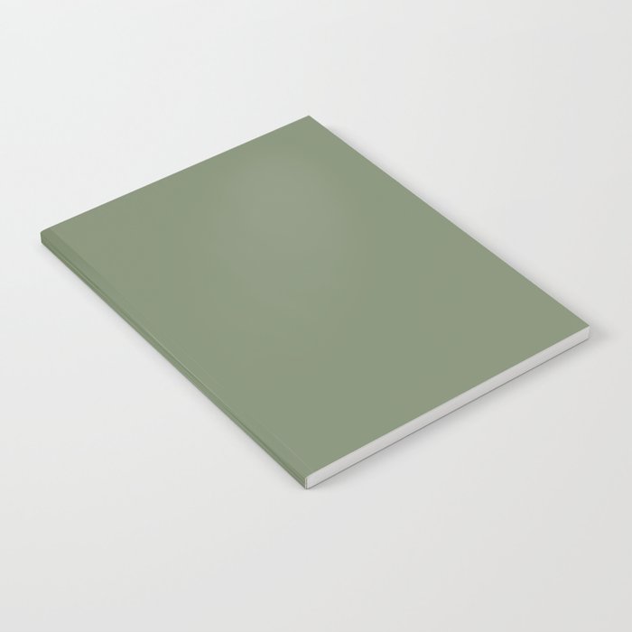 Khaki Green Solid Color Notebook Gallery Image 1