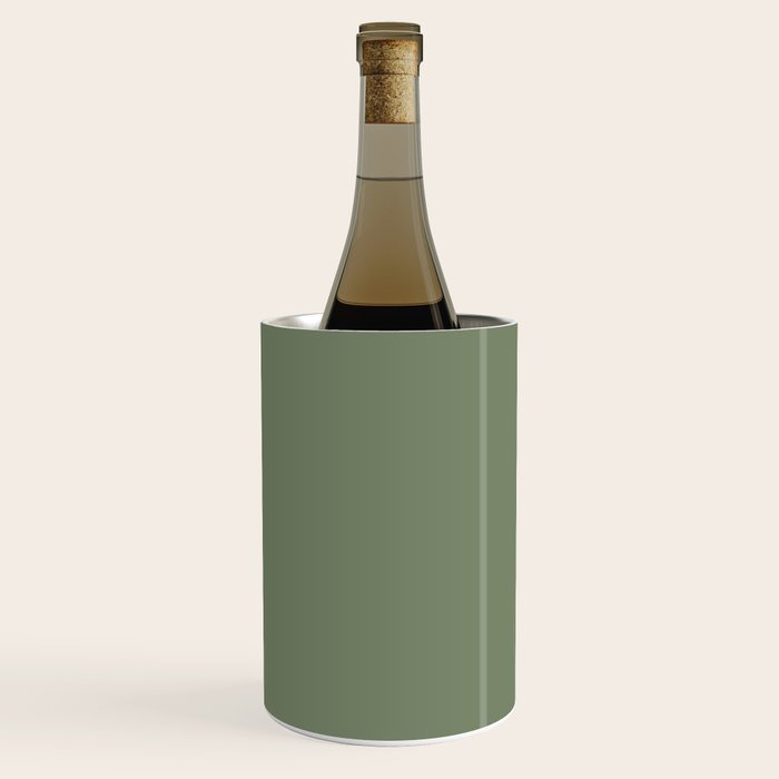 Khaki Green Solid Color Wine Chiller Gallery Image 1