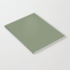 Khaki Green Solid Color Notebook Gallery Image 2