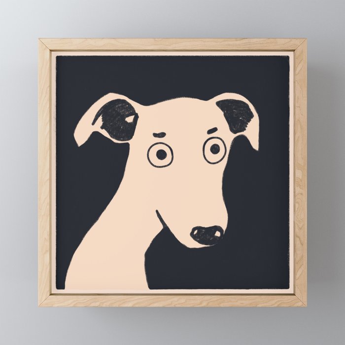 Oh greyhound Mini Art Print Gallery Image 1