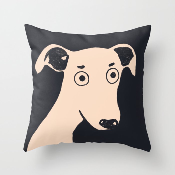 Oh greyhound Throw Pillow Gallery Image 6