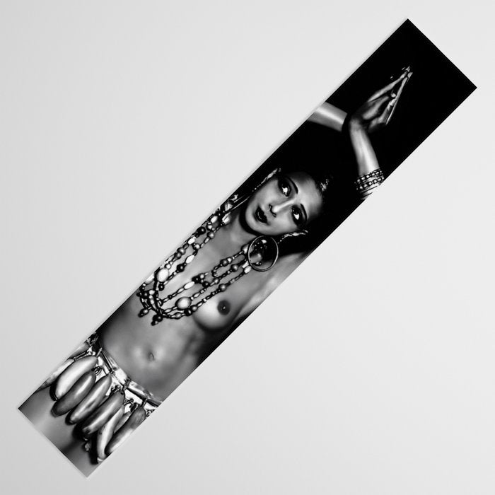Jazz Age Josephine Baker in Folies Bergère Bananas Costume black and white photography Table Runner Gallery Image 3