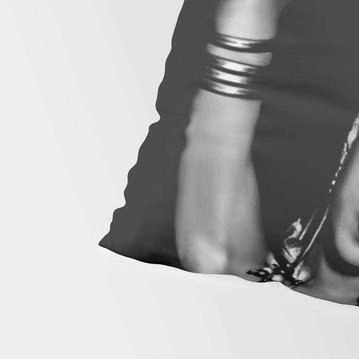 Jazz Age Josephine Baker in Folies Bergère Bananas Costume black and white photography Pillow Sham Gallery Image 4