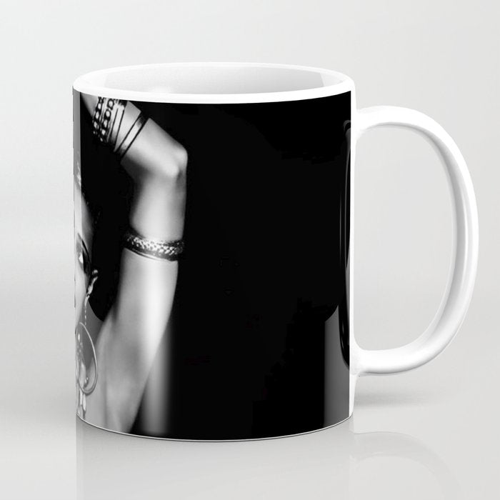 Jazz Age Josephine Baker in Folies Bergère Bananas Costume black and white photography Coffee Mug Gallery Image 1
