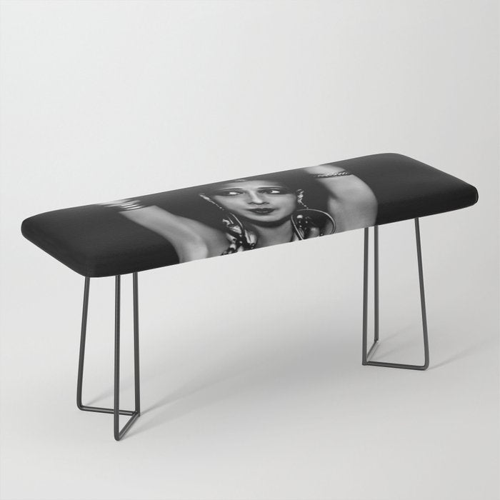 Jazz Age Josephine Baker in Folies Bergère Bananas Costume black and white photography Bench Gallery Image 1