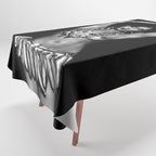 Jazz Age Josephine Baker in Folies Bergère Bananas Costume black and white photography Tablecloth Gallery Image 1