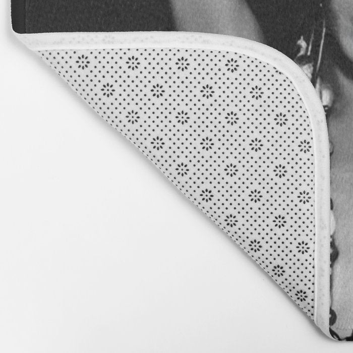Jazz Age Josephine Baker in Folies Bergère Bananas Costume black and white photography Bath Mat Gallery Image 2