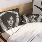 Jazz Age Josephine Baker in Folies Bergère Bananas Costume black and white photography Pillow Sham Gallery Image 2
