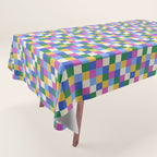 Bold Colorful Checks Pattern - Small XVI Tablecloth Gallery Image 1