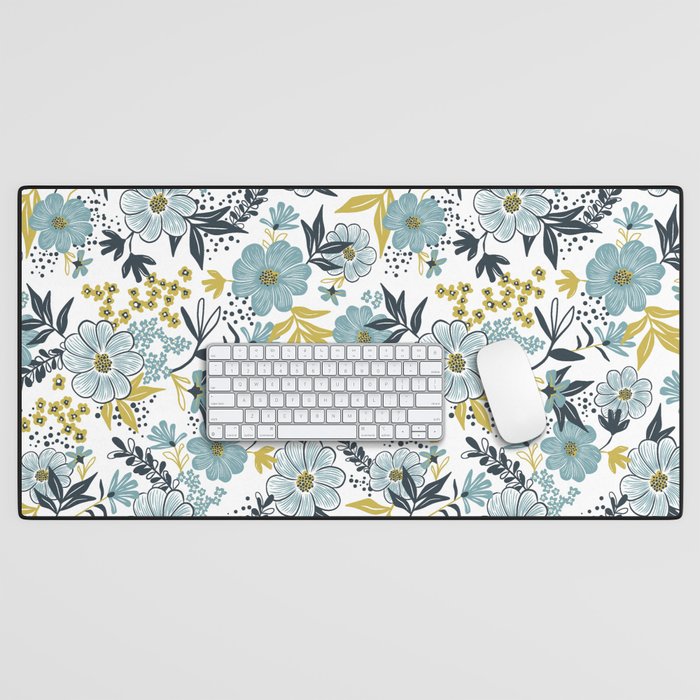 Harper - Dusk Blue Desk Mat Gallery Image 1