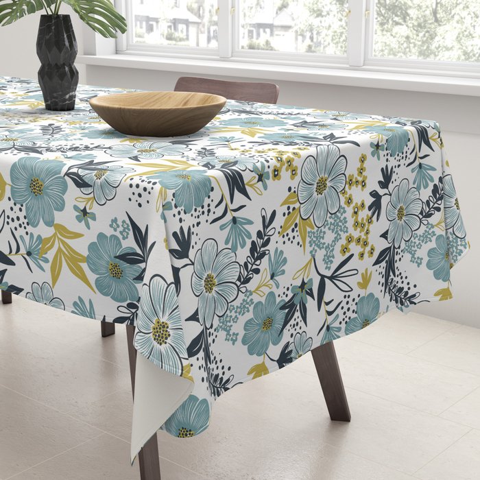 Harper - Dusk Blue Tablecloth Gallery Image 3