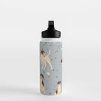 animalistic seamless pattern with hunting dogs Water Bottle Gallery Image 3