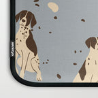 animalistic seamless pattern with hunting dogs Laptop Sleeve Gallery Image 3
