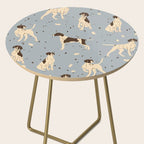 animalistic seamless pattern with hunting dogs Side Table Gallery Image 2
