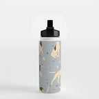 animalistic seamless pattern with hunting dogs Water Bottle Gallery Image 2