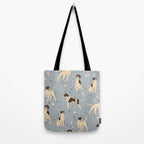 animalistic seamless pattern with hunting dogs Tote Bag Gallery Image 2