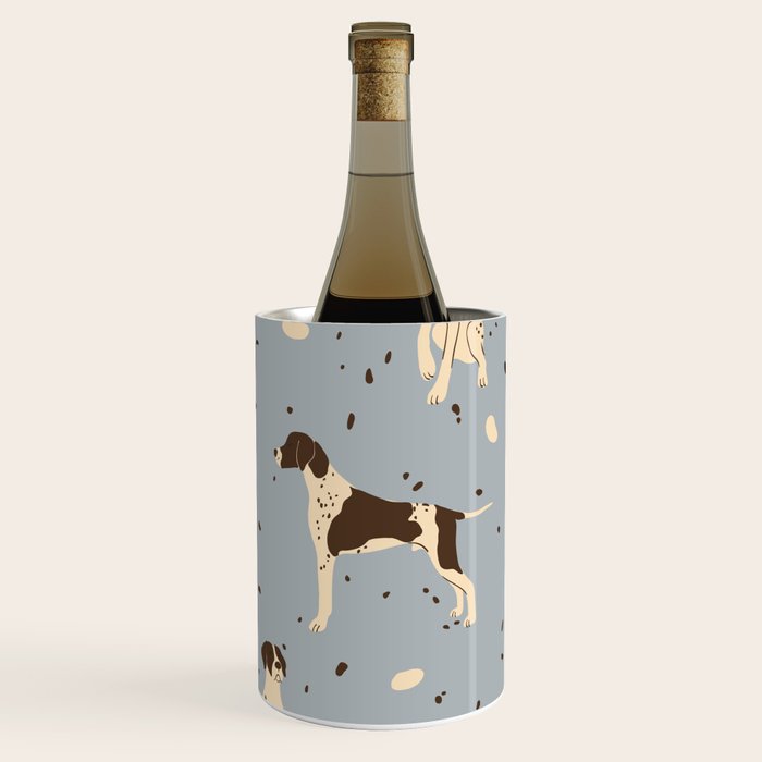 animalistic seamless pattern with hunting dogs Wine Chiller Gallery Image 1