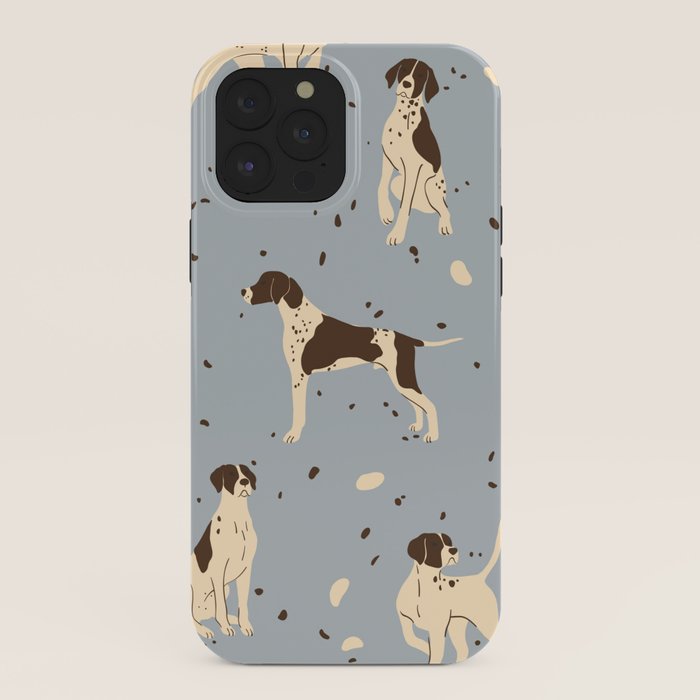 animalistic seamless pattern with hunting dogs iPhone Case Gallery Image 40