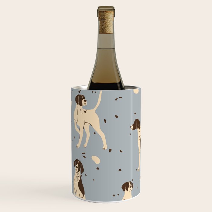 animalistic seamless pattern with hunting dogs Wine Chiller Gallery Image 2