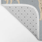 animalistic seamless pattern with hunting dogs Bath Mat Gallery Image 2