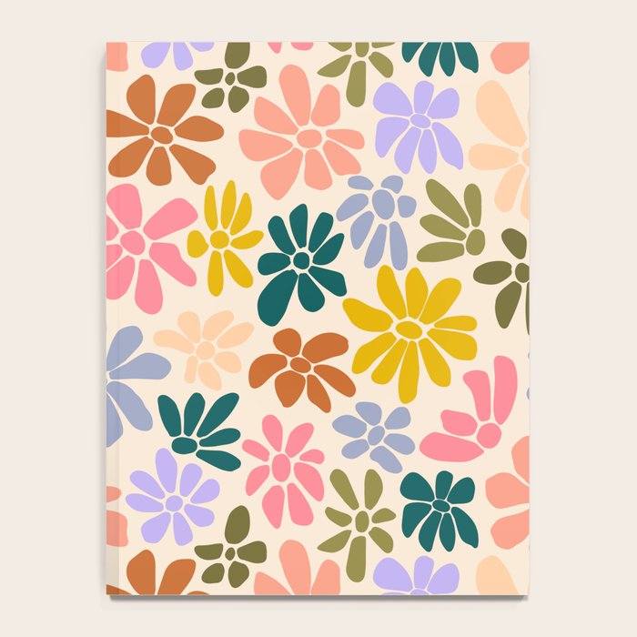 Rainbow Color Retro Floral  Notebook Gallery Image 4