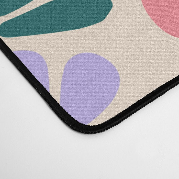 Rainbow Color Retro Floral  Desk Mat Gallery Image 4