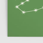 Scorpio Zodiac Star Constellation Line Art Kelly Green Poster Gallery Image 3